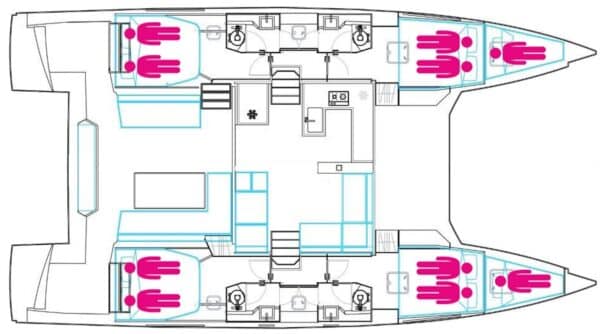 Plan-Nautitech-46-Fly-Corail-Caraibes