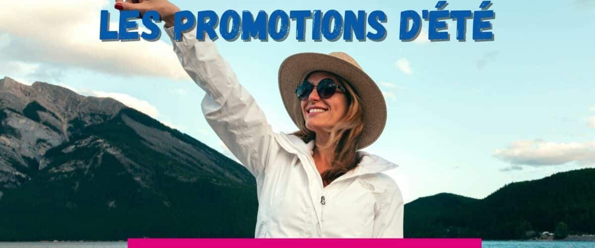 Femme navigation promotion d'été